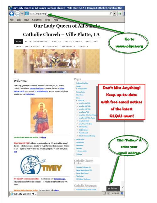 Follow OLQAS-org promo