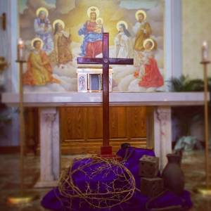Good Friday Relic of Cross Empty Tabernacle